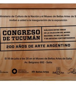 “Congreso de Tucumán: 200 años de arte argentino” llegó a Salta