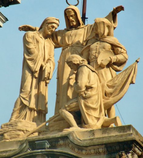 San Francisco de Asís, Dante Alighieri, Giotto y Cristóbal Colón