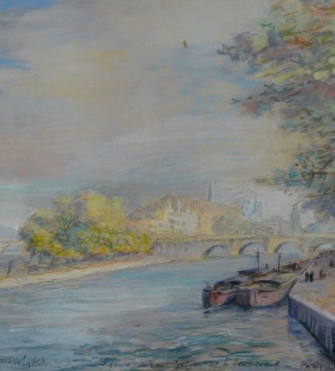 Paisaje de Pont Neuf, París