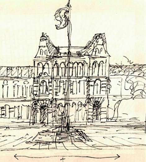 La Casa Rosada, croquis