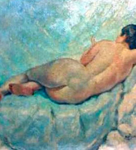 Desnudo de espaldas