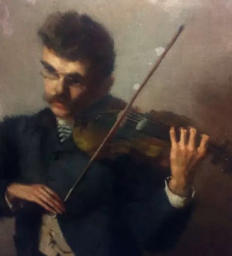 Violinista y detalle