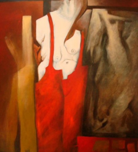 Mujer de rojo